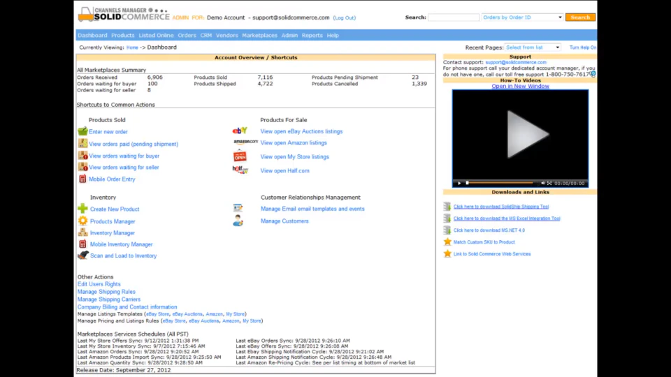 screenshot of Solid Commerce